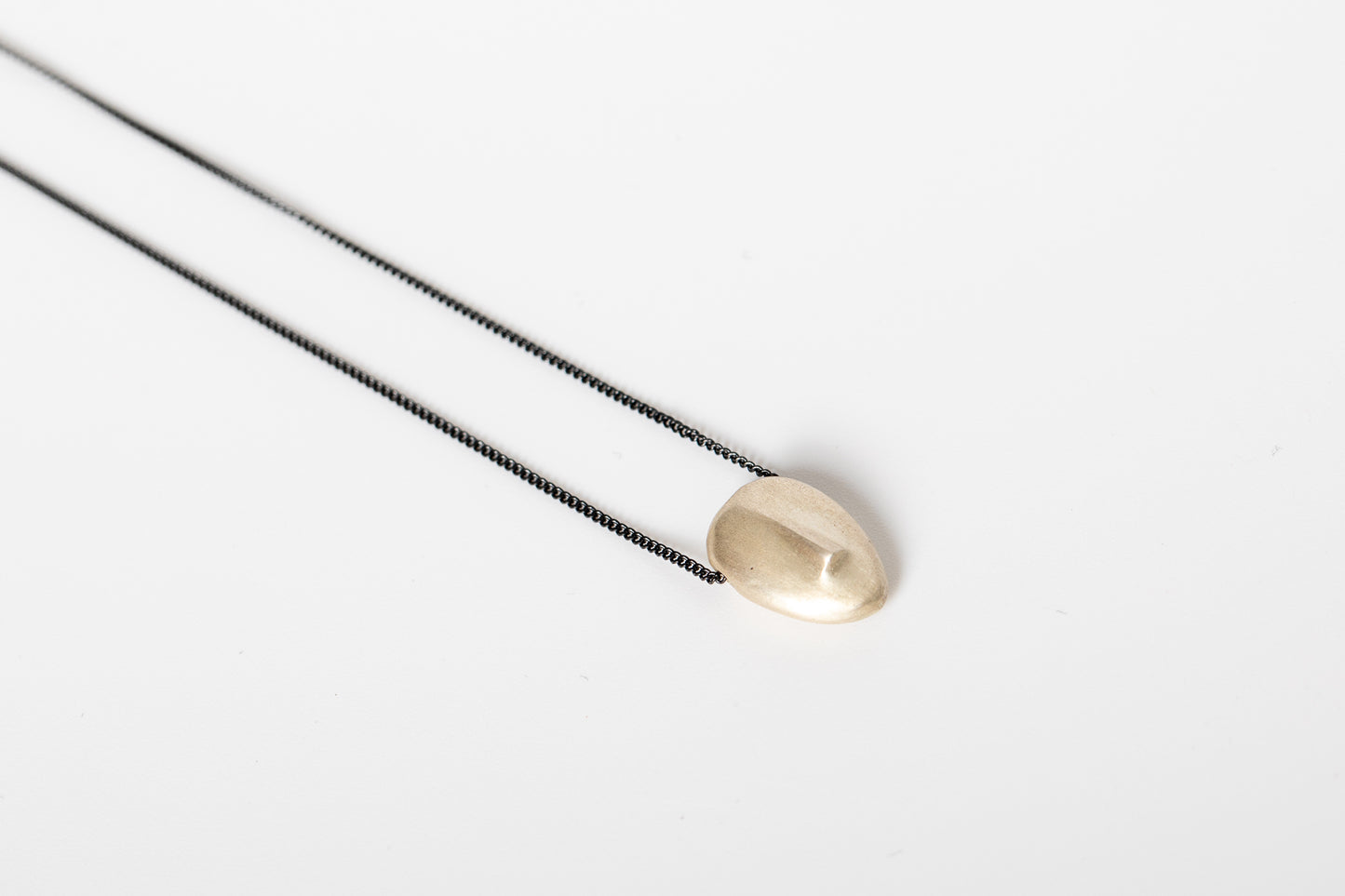 NEMESIS - Cycladic idol | Silver & Rhodium plated Necklace