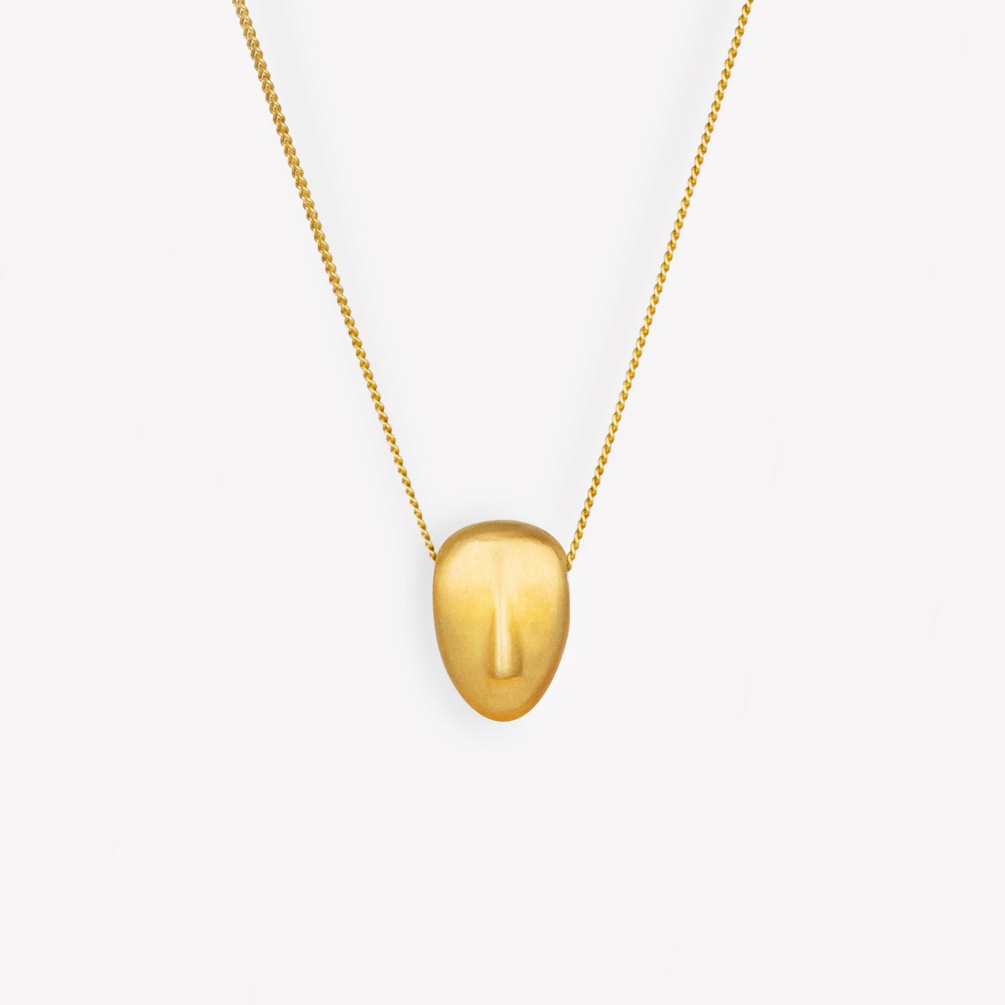 DAPHNE - Cycladic idol | Gold Plated Silver Necklace