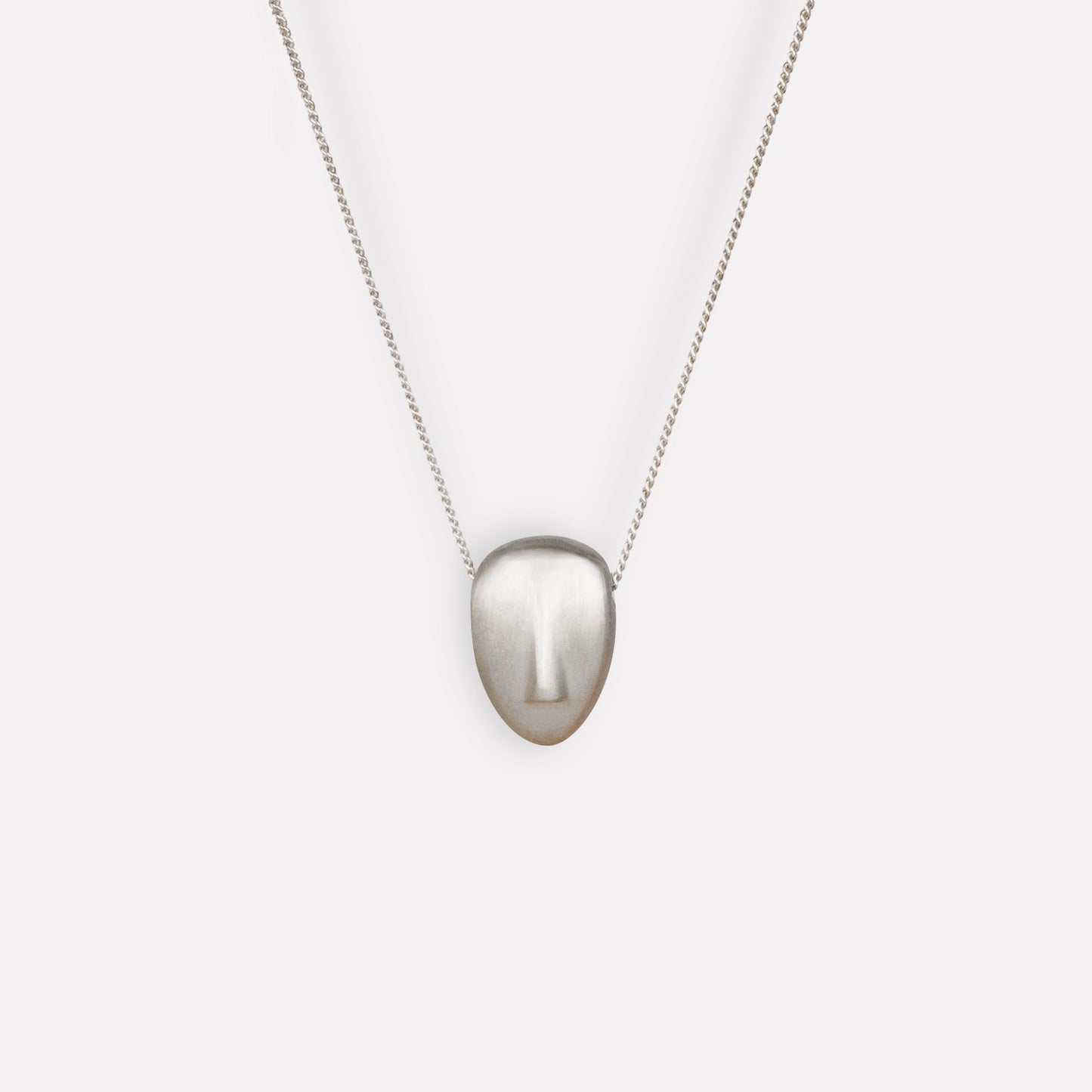 PHOEBE - Cycladic idol | Silver Necklace
