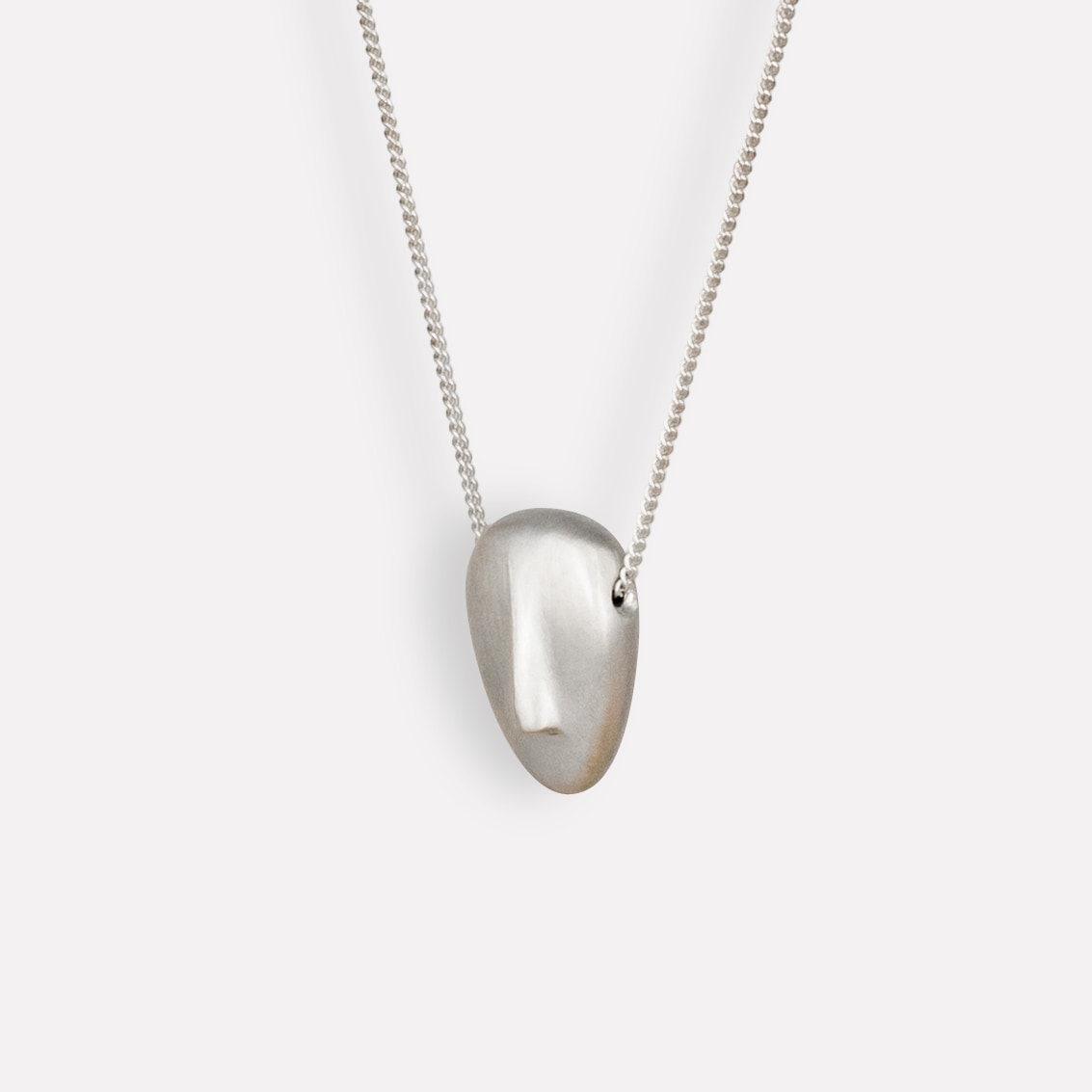 PHOEBE - Cycladic idol | Silver Necklace