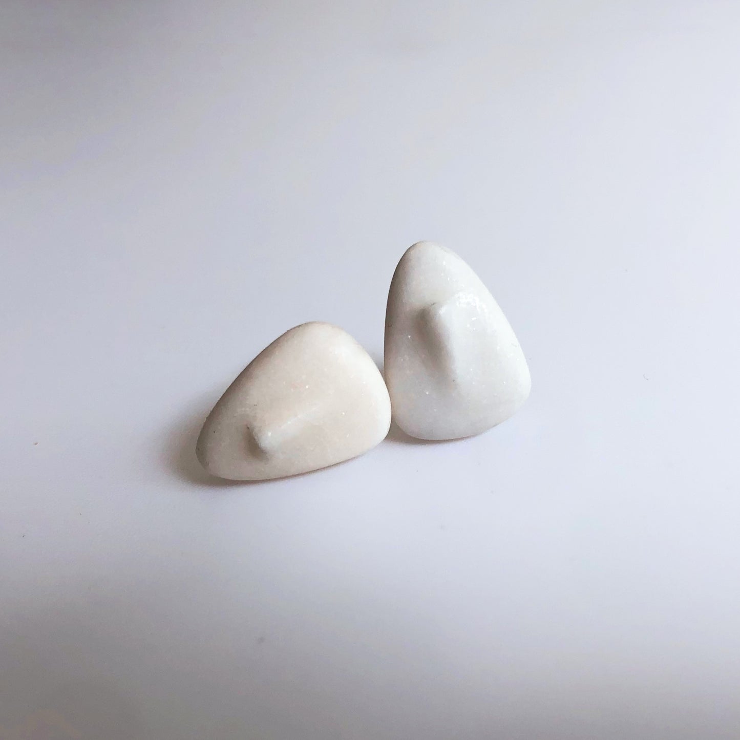 GAIA - Cycladic idol | Marble & Silver Earrings